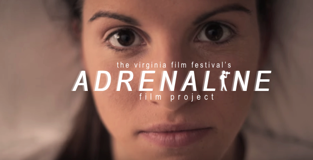 Close-up of a woman's face with the "Adrenaline Film Project" text overlayed.