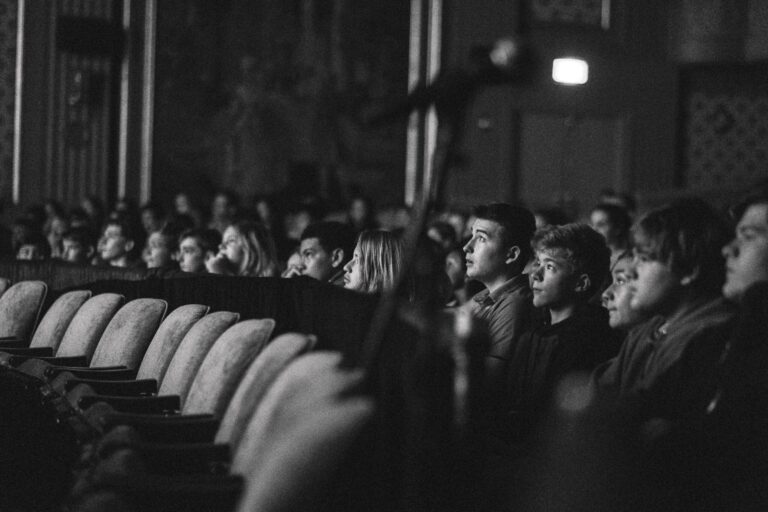 Audience watching a film at the Virginia Film Festival.