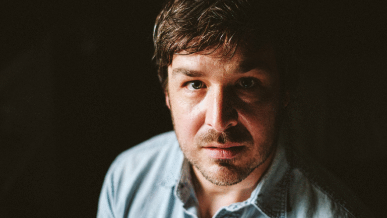 Filmmaker Jamie Sisley portrait, promoting his film about drug addiction.