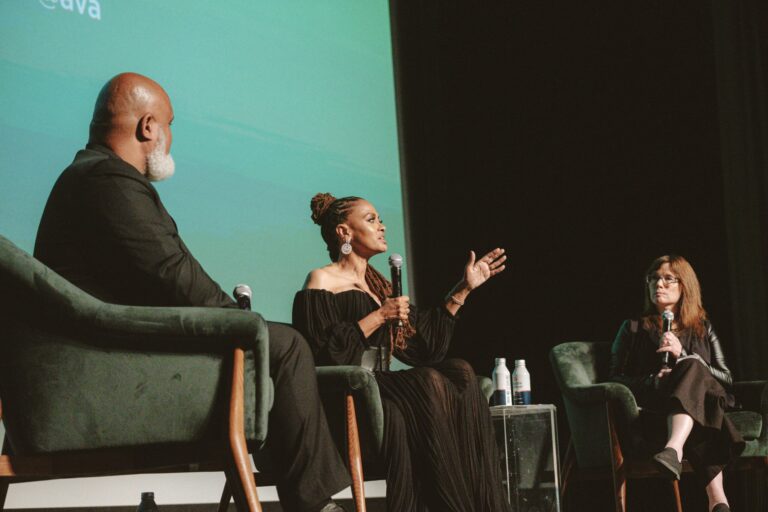 Panel at Virginia Film Festival: speakers in discussion.
