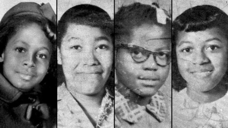 Portraits of the 4 Little Girls killed in the 16th Street Baptist Church bombing.