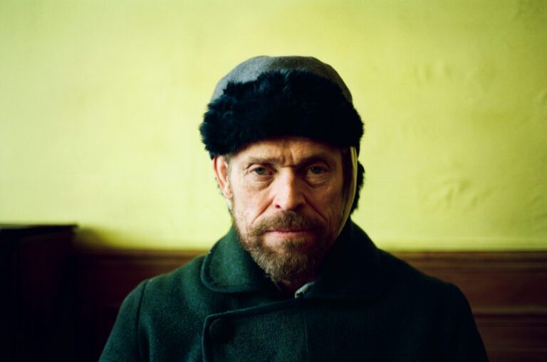 Willem Dafoe in "At Eternity's Gate" wearing a fur hat.