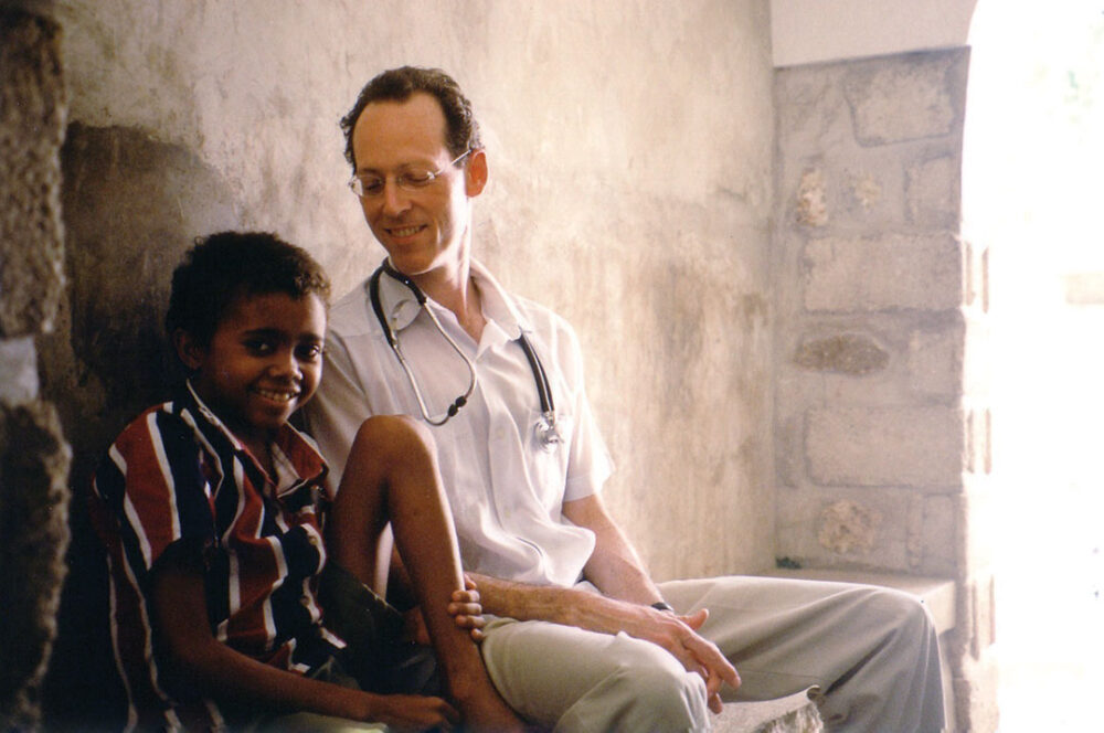 Doctor with child patient.