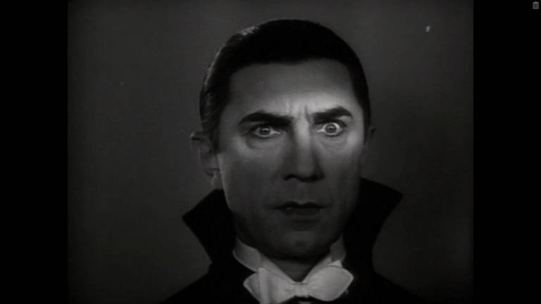 Bela Lugosi as Dracula in the classic black and white film.