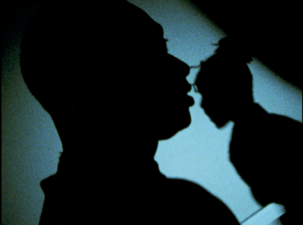 Shadow of a man in profile, evoking the short films of Kevin Jerome Everson.