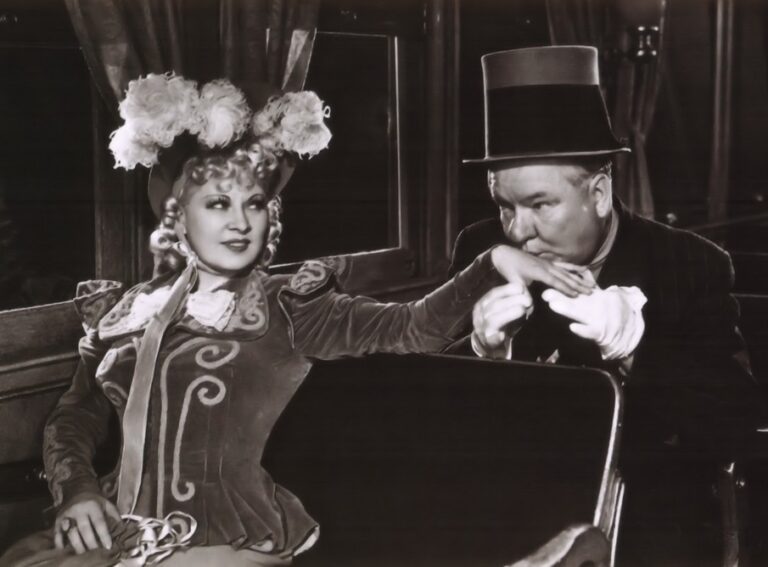 Mae West and W.C. Fields in "My Little Chickadee"