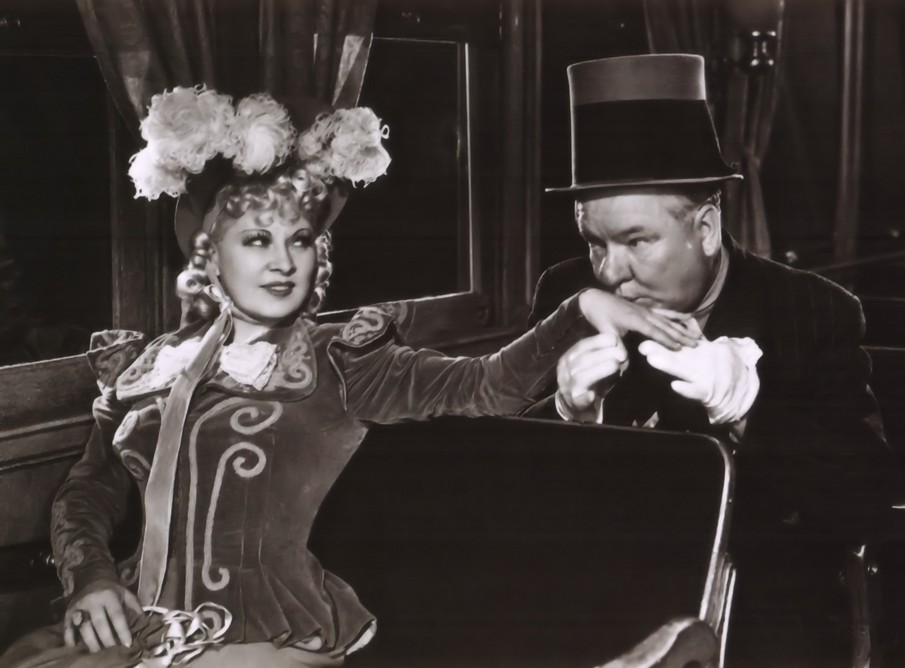 Mae West and W.C. Fields in "My Little Chickadee"