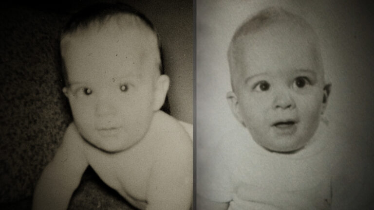 Vintage photos of a baby, possibly related to "The Twinning Reaction" blog post.