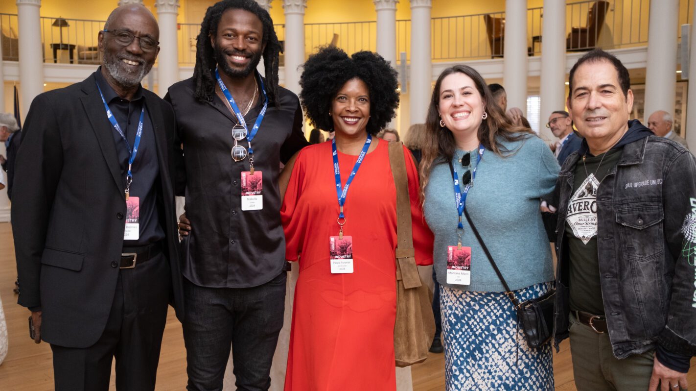 Group at The Virginia Film Festival, smiling for the camera.