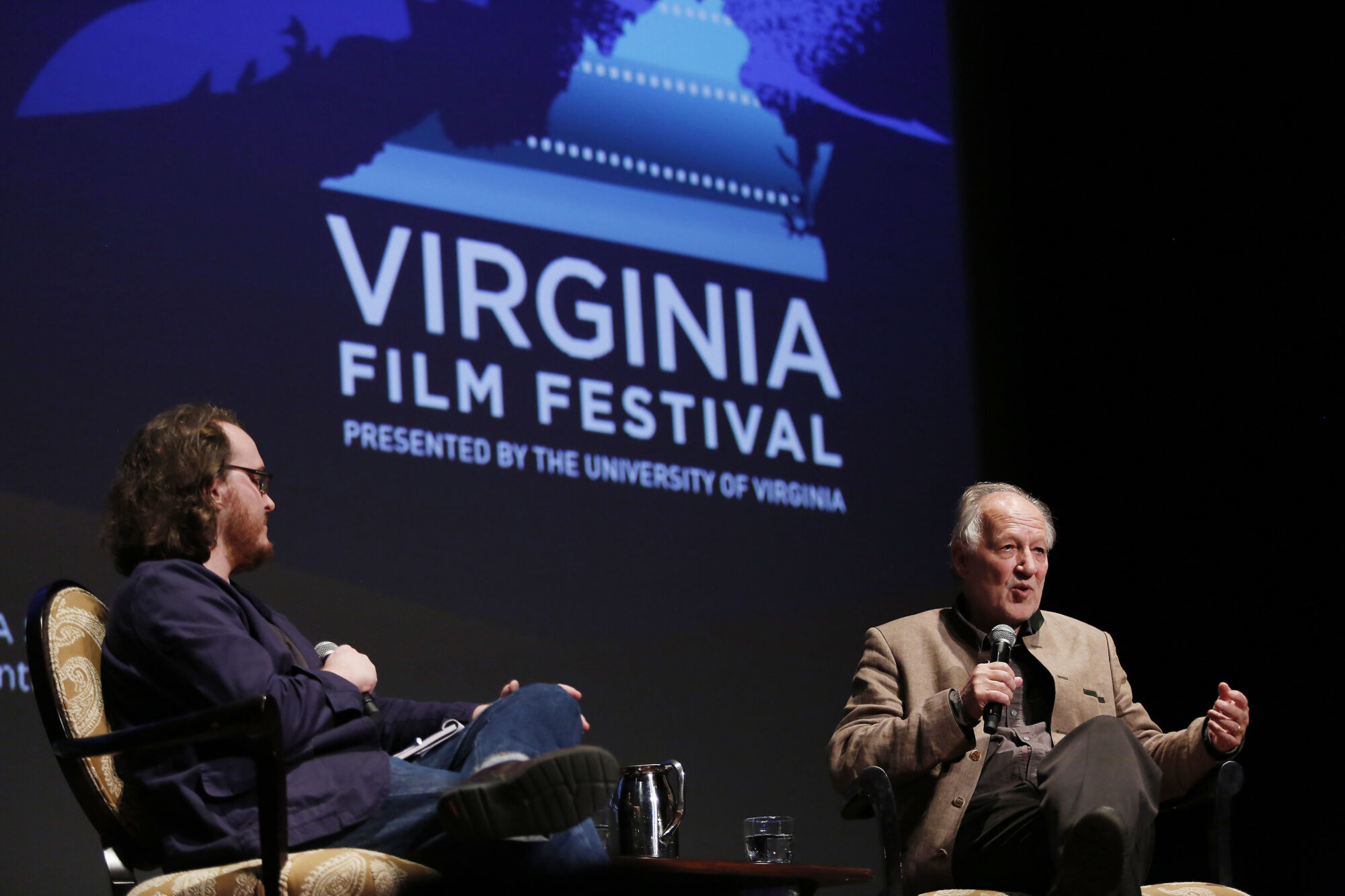 Werner Herzog at the Virginia Film Festival, University of Virginia.