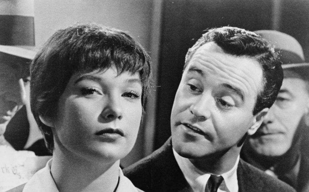 Shirley MacLaine and Jack Lemmon in a scene from "The Apartment" 4K restoration.