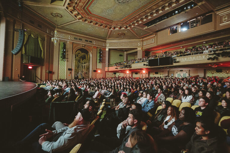Audience at the Paramount Theater during the Virginia Film Festival.